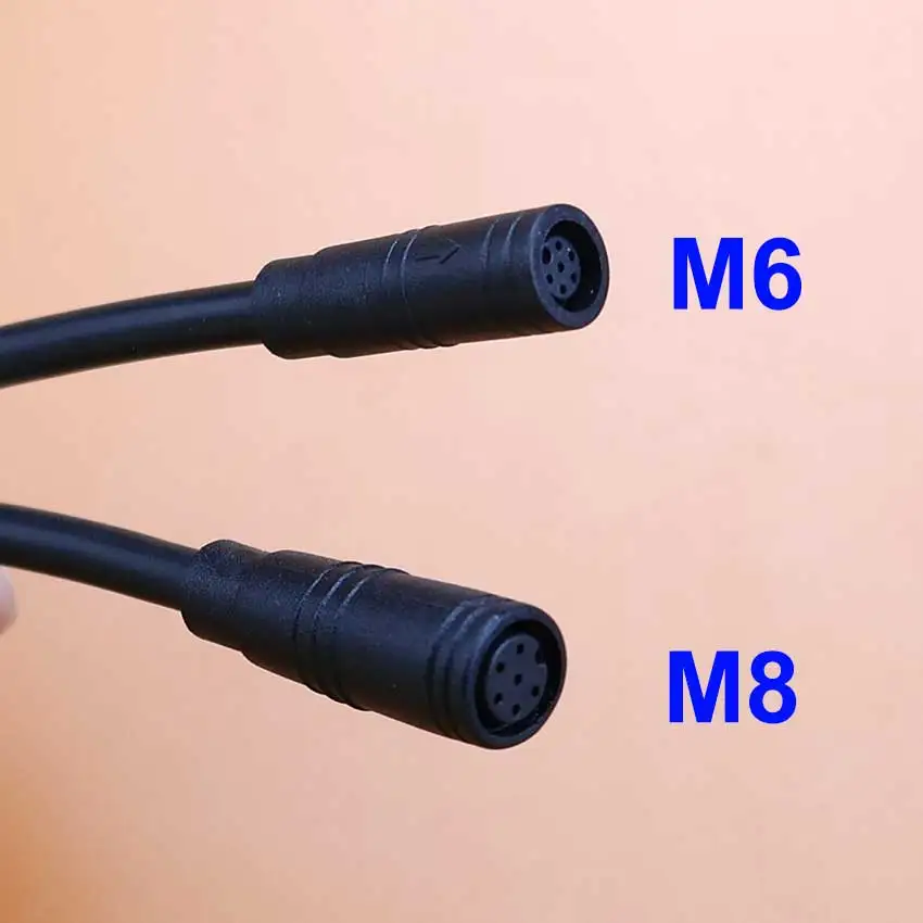 1pcs M6 M8 2 3 4 5 6 Pin Electric Bicycle Butt Joint Plug For Ebike Display Cable Male to Female Waterproof Aviation Connector