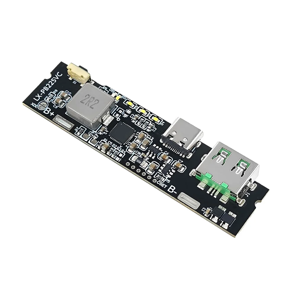 QC3.0 QC2.0 Dual USB 22.5W Type-C USB PD Fast Charge Mobile Power Bank 18650 Charging Module With Indicator