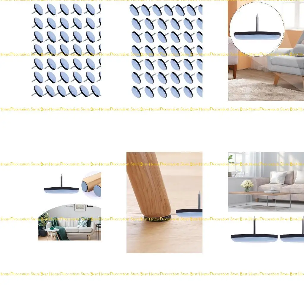 

12PD 50Pcs Quiet Glides Furniture Leg Pad Accessory for Tables Chairs and Sofas