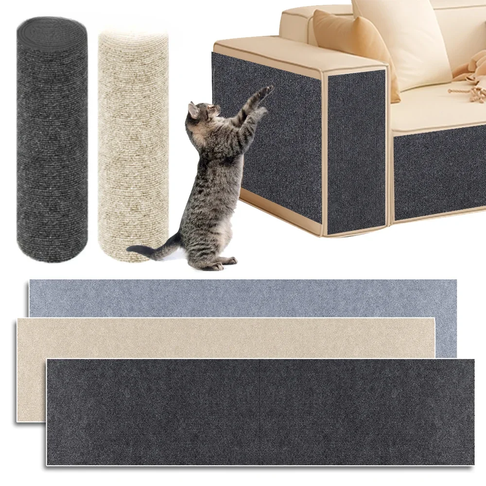 

Anti Cat Scratch Sofa Cat Crawling Mat Grinding Climbing Frame Sofa Protection Self-adhesive Carpet Scraper for Cats Cats Toys