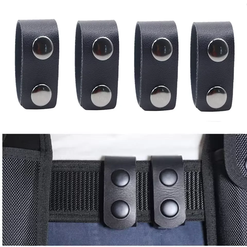 Belt Keepers for Duty Belt, Nylon Belt Keeper Tactical Belt Keeper with Double Snaps for Security Police Belt Fixing