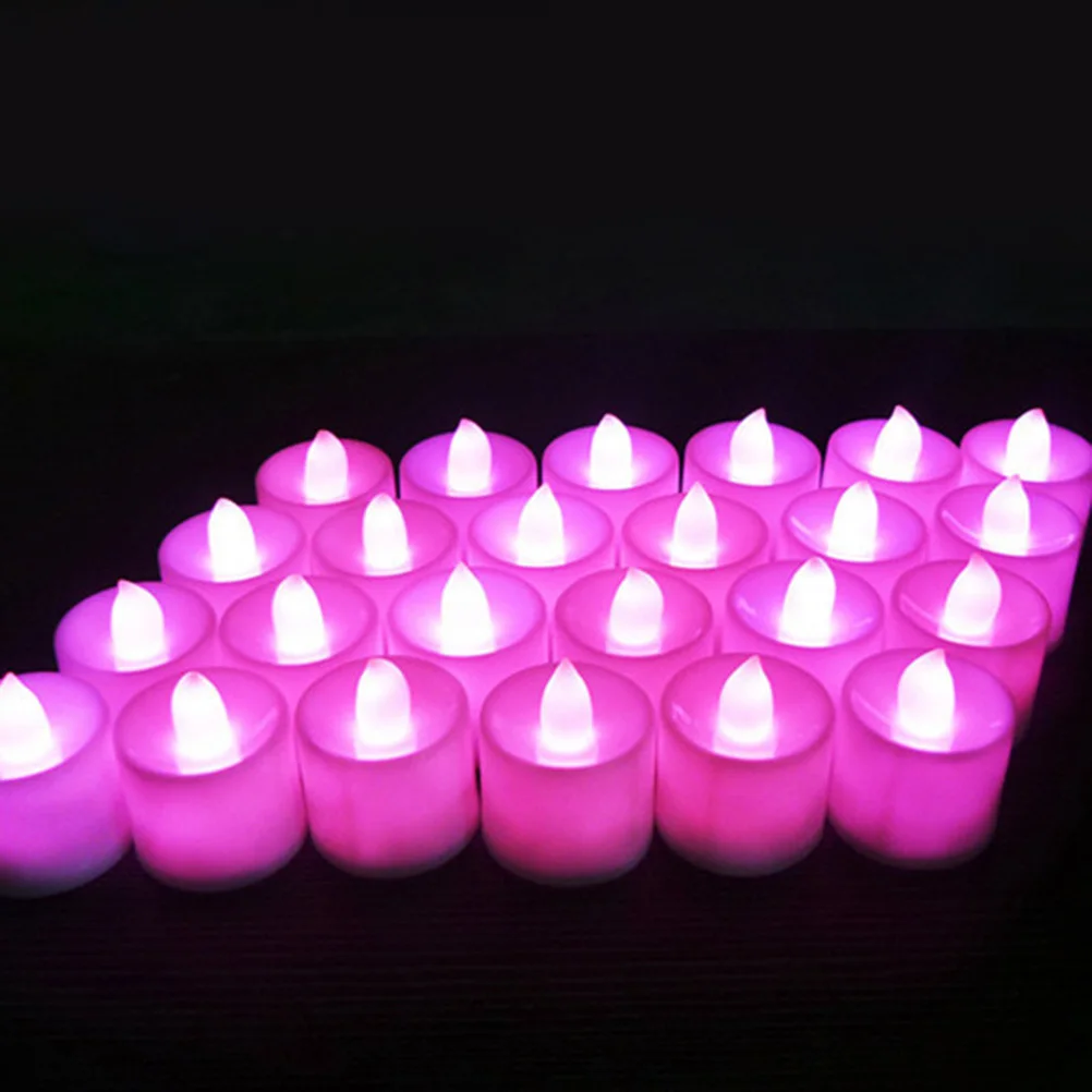 12Pcs LED Lamps Flameless Flickering Light Romantic Decoration for Valentine Christmas Party LED Lights