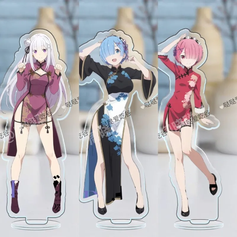 

Re:ZERO - Starting Life in Another World Acrylic Stand Figure Rem Ram Anime Peripheral Cute Exquisite Modeling Desktop Ornament