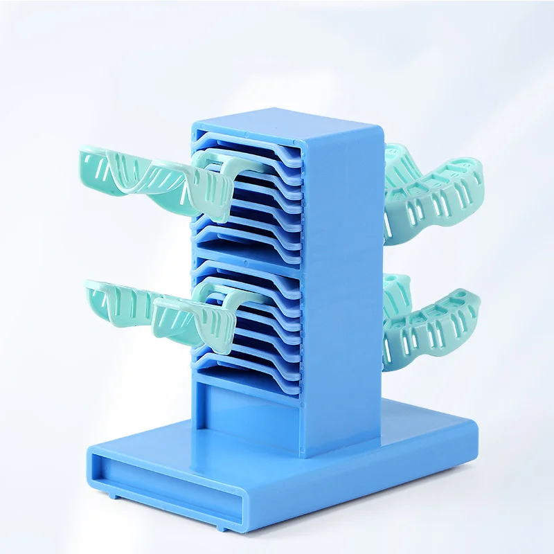 

Dental Impression Trays Placement Holder Stand Plaster Mold Tray Placement Case Dental Tray Bracket Organizer Rack Dentist Tools