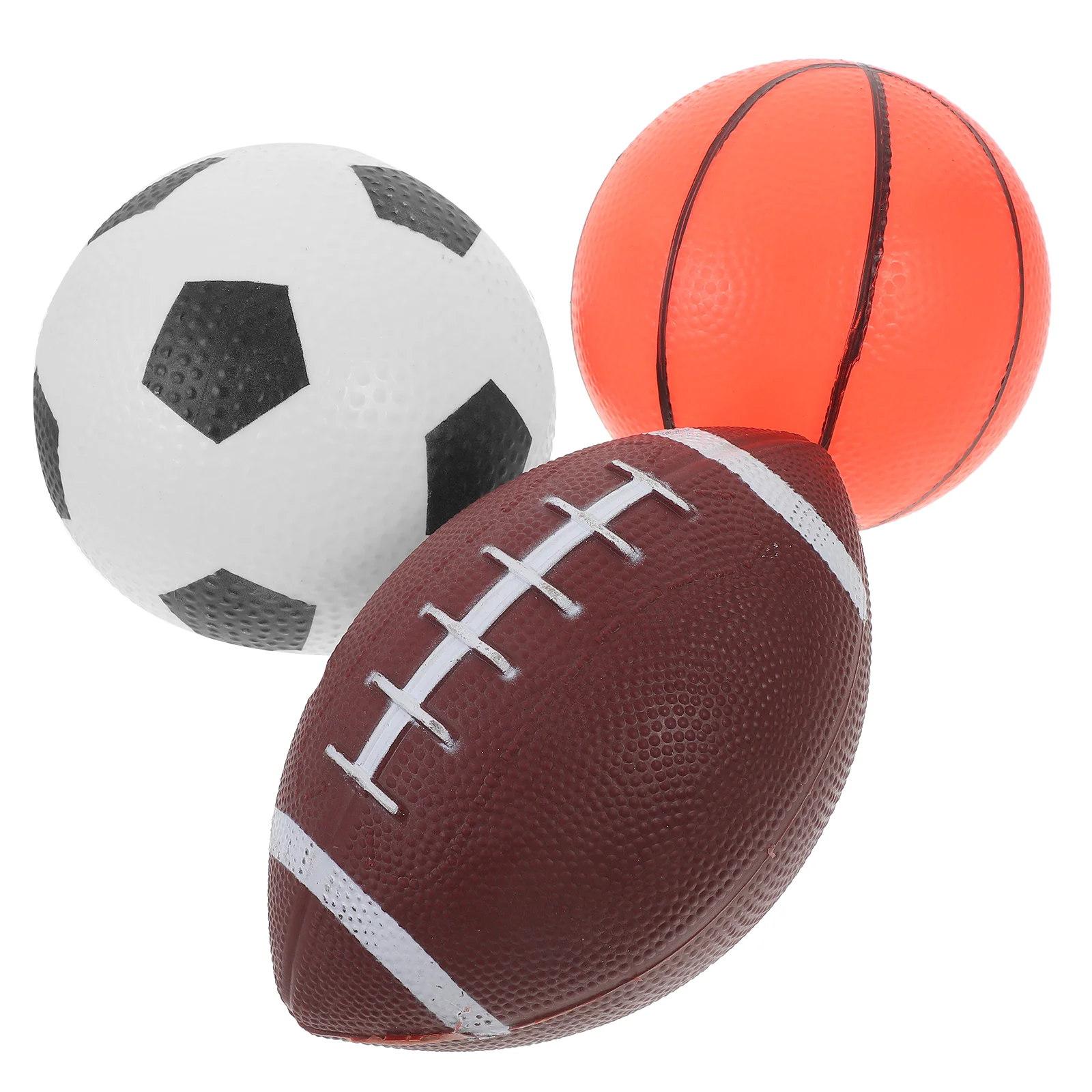 

3 Pcs Set Ball Suit Baby Football Toys Vinyl Playground Balls for Kids Ages 8-12