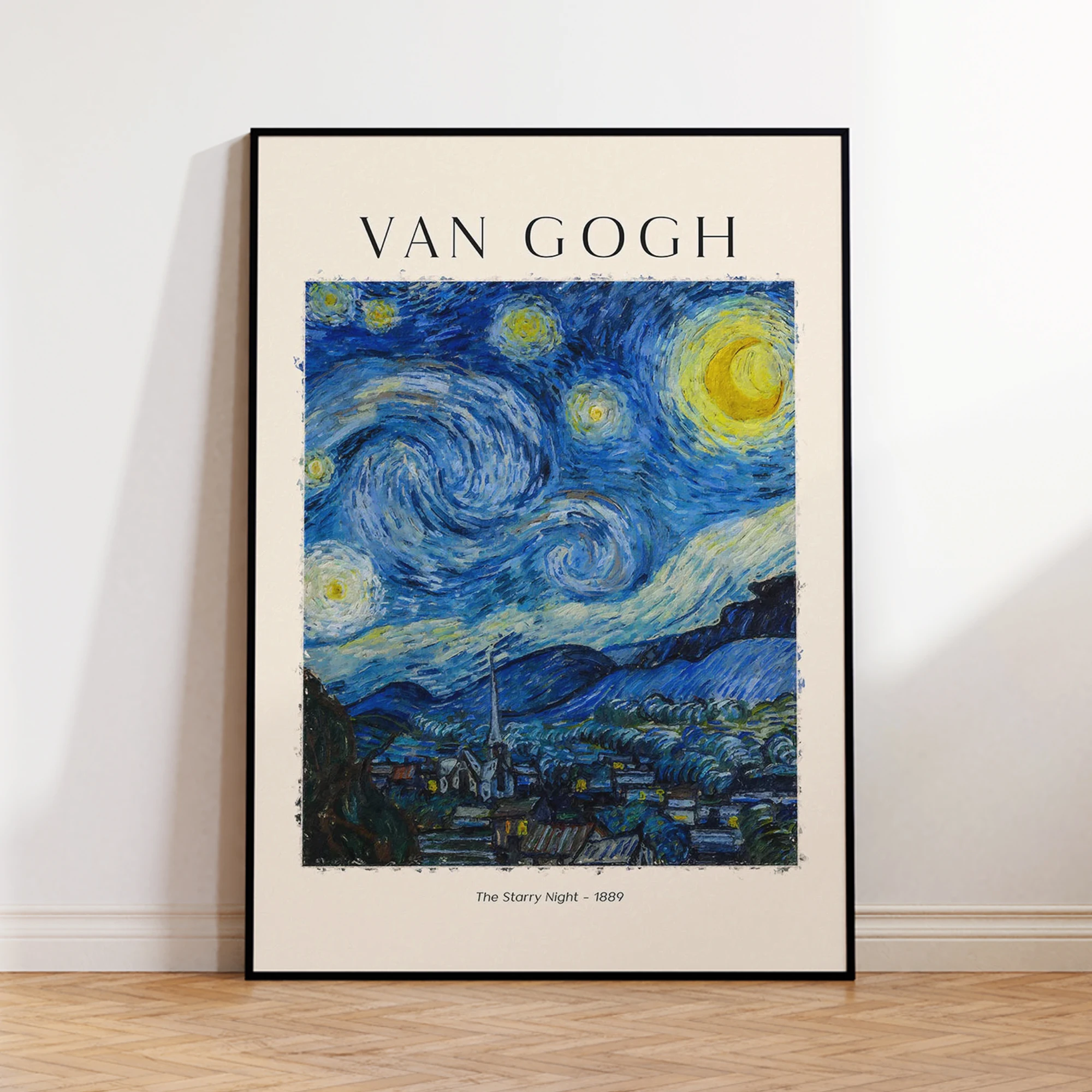 1PC--Modern Van Gogh Starry Night Wall Art Print Canvas Painting Poster Picture For Living Room,Bedroom Home Decor