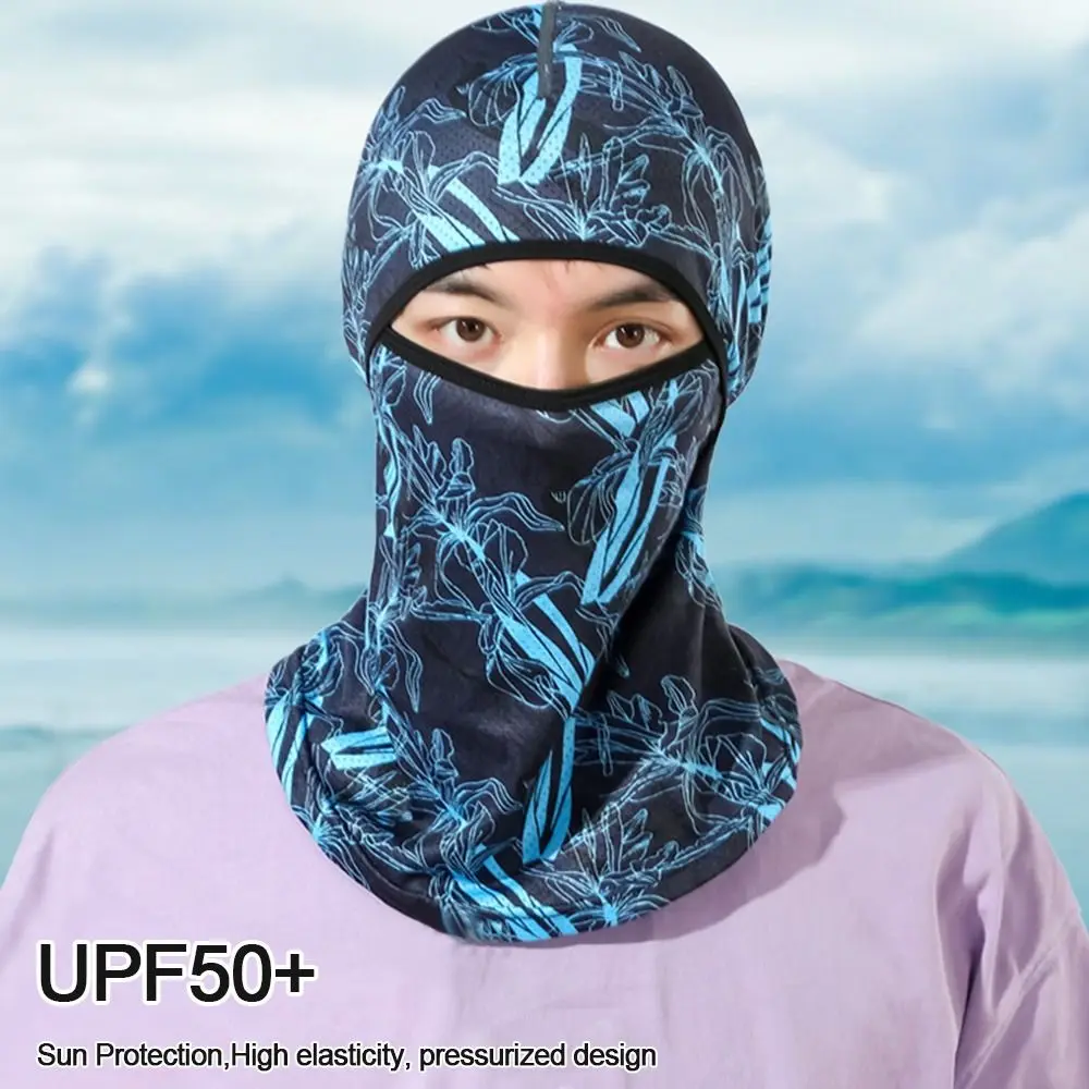 Summer Cool Balaclava Ice Silk Cycling Full Face Cap Sun anti-uv Protection sport Face Cover copricapo Bike moto cappello da uomo