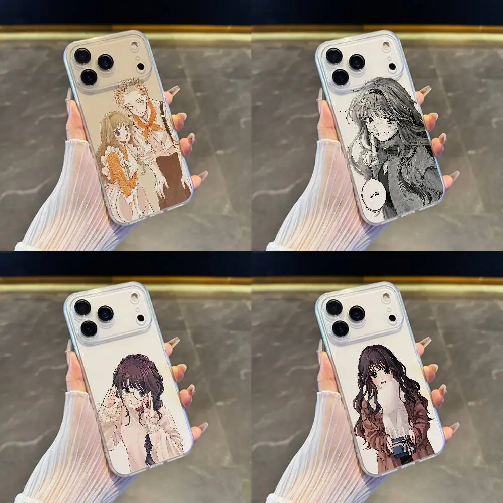 حافظة هاتف K-kaoru Hana Wa Rin To Saku لهاتف iPhone 17,16,15,14,13,12,11 Pro,Max,Plus,X,XS,XR,SE4,E غطاء ناعم شفاف صغير