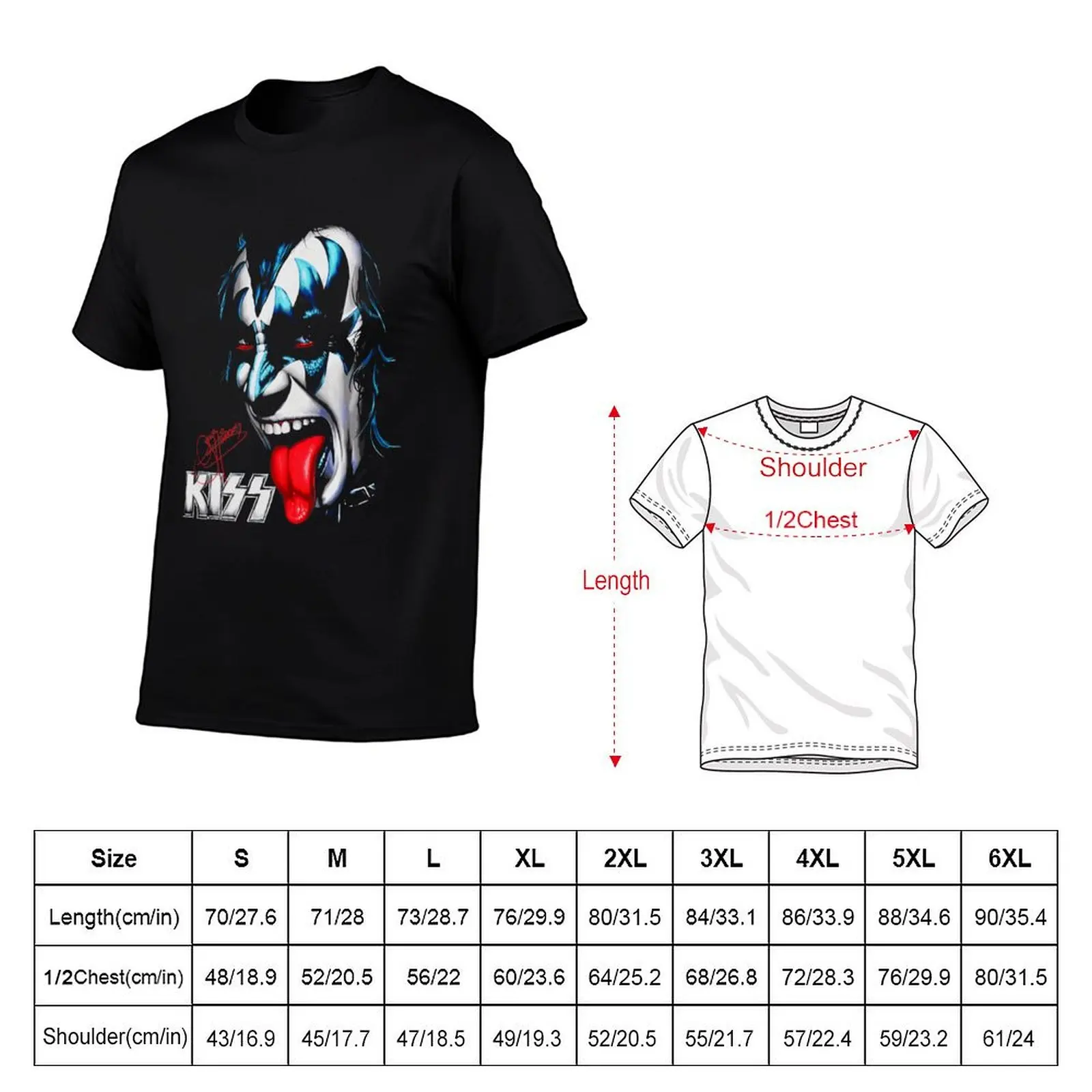 KIZZ rock n roll T-Shirt Urban Style Print T-Shirt