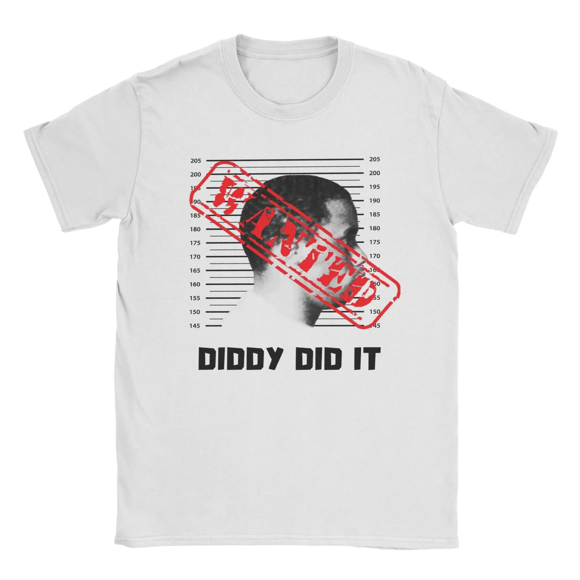Vintage Diddy Did It T-Shirt Men O Neck Pure Cotton T Shirt  Short Sleeve Tees Plus Size Tops