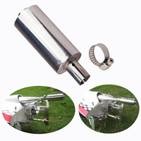 TFL Exhaust Pipe Stainless Steel Muffler for Model Ship Car Aircraft Engine