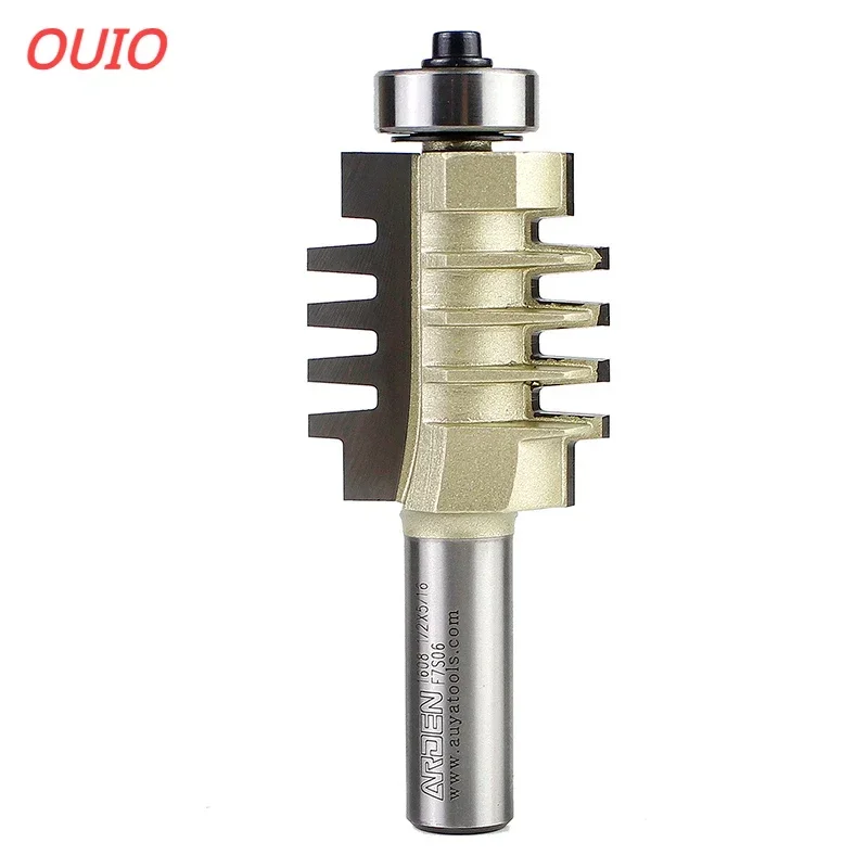 

OUIO arden bevel tenon wood router bits combination milling cutter 1/2" 12.7mm shank woodworking multi-tooth cutter rotatif bit