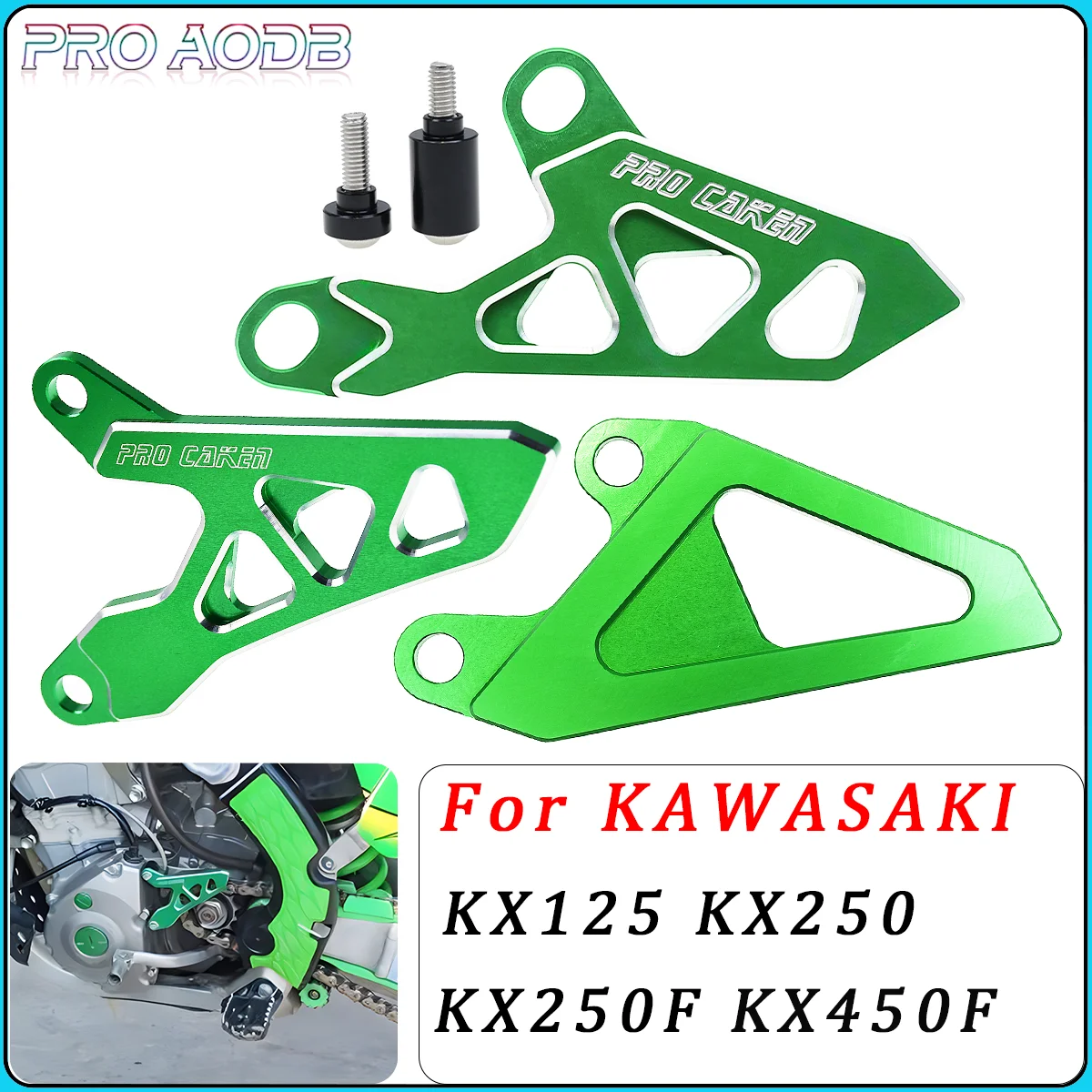 

CNC Front Sprocket Cover Chain Protector Guard For Kawasaki KX250F KX450F KX 125 250 250F 450F KLX250 D-TRACKER KX125 KX250 RMZ