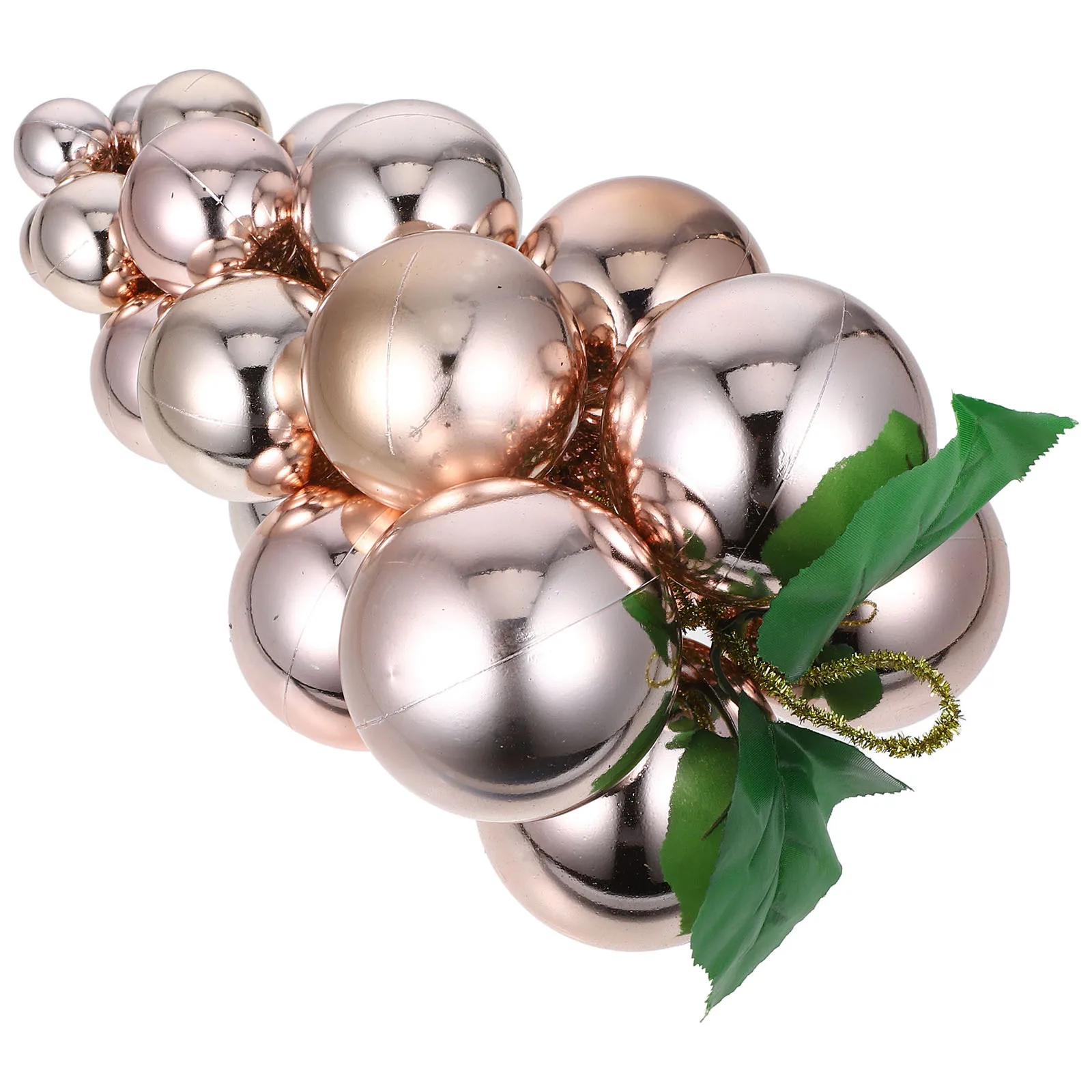 

Green Artificial Grape String Ball Shatterproof Christmas Tree Hanging Ornament Plastic Ball Holiday Decoration Xmas Decor