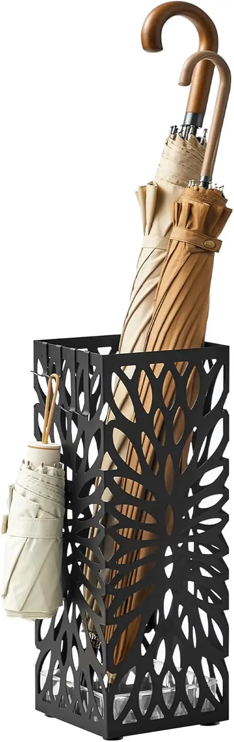 

Umbrella Stand, Umbrella Holder for Entryway, Steel Square Umbrella Rack Organizer Freestanding, for Canes Walking Stic