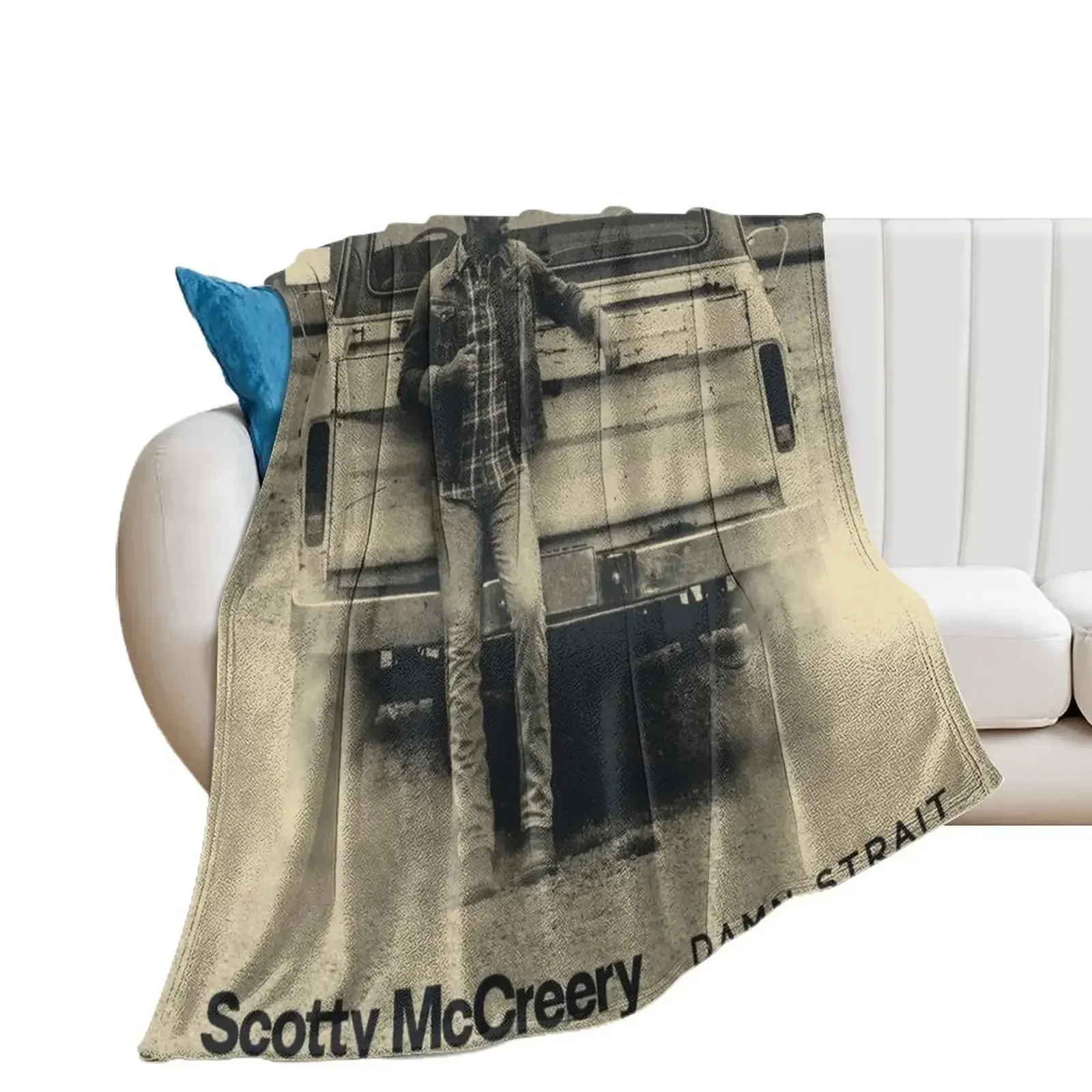 

Scotty McCreery Damn Strait Album Throw Blanket Thin Blankets For Sofas Softest Blankets