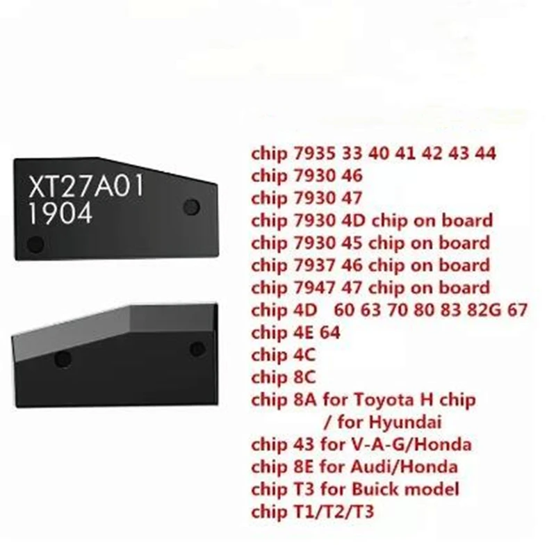 10pcs 20pcs 50pcs/lot VVDI Super Chip XT27 XT27A XT27A66 A01 auto key transponder chip