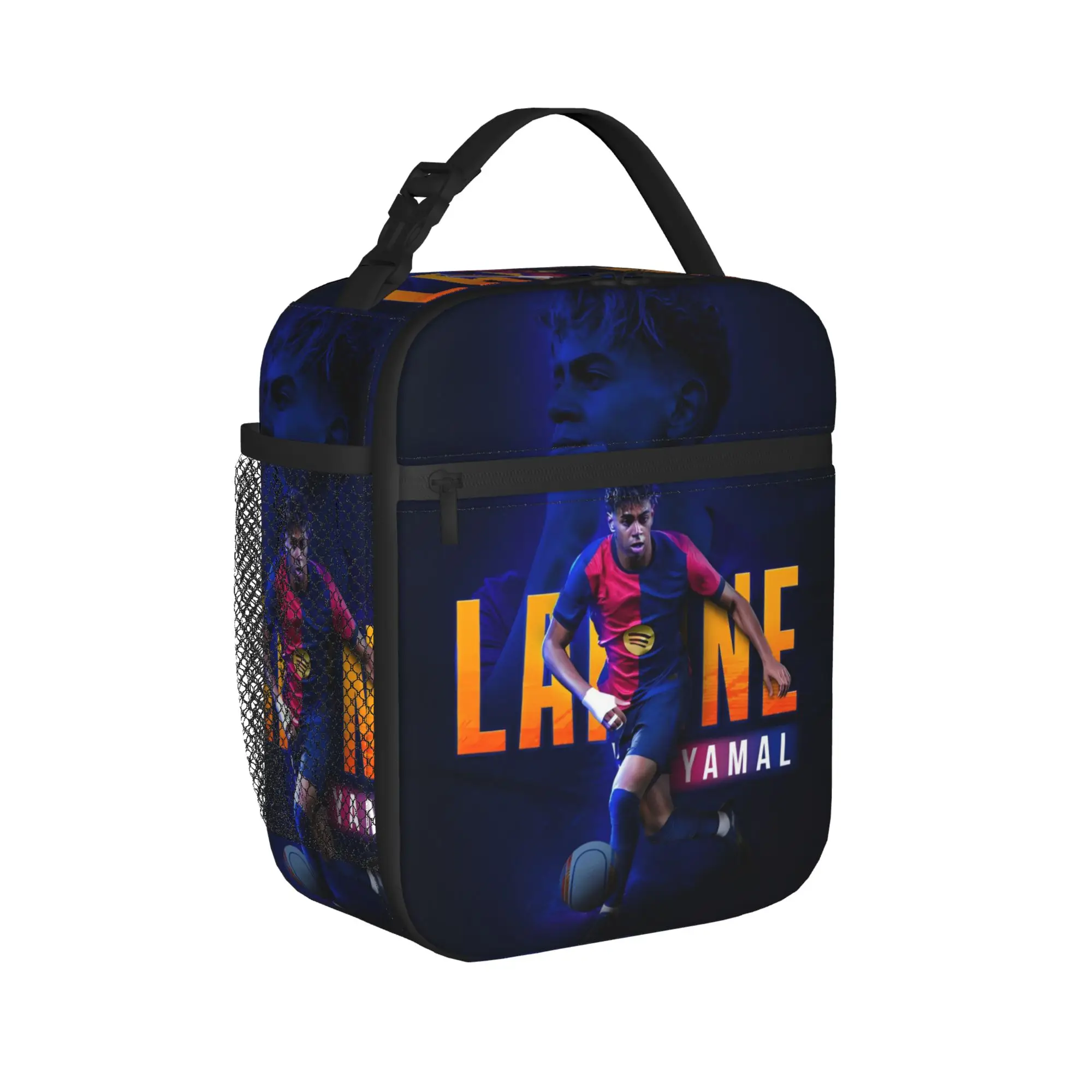 Soccer Football Lamine Y-Yamal Insulated Lunch Bags Cooler Bag Reusable,Lunch Container Large Tote Lunch Box Food Bag