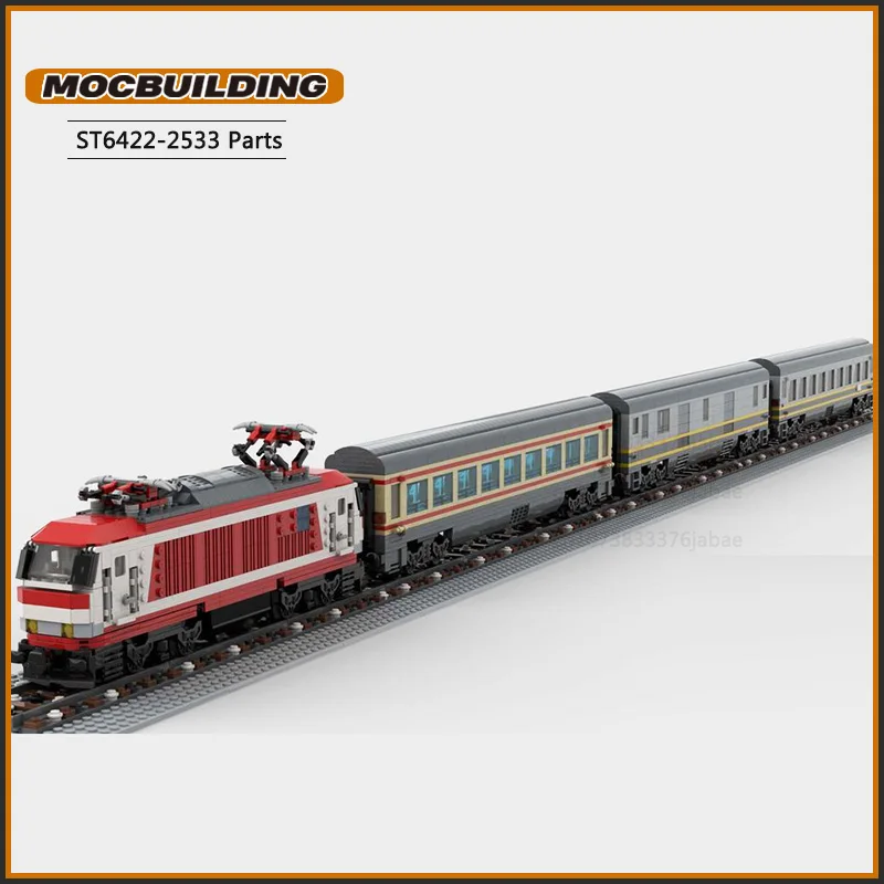 MOC EC Colosseum Train Building Blocks City Vehicle Series Technology Bricks DIY Assembly Model National Collection Toys Gift