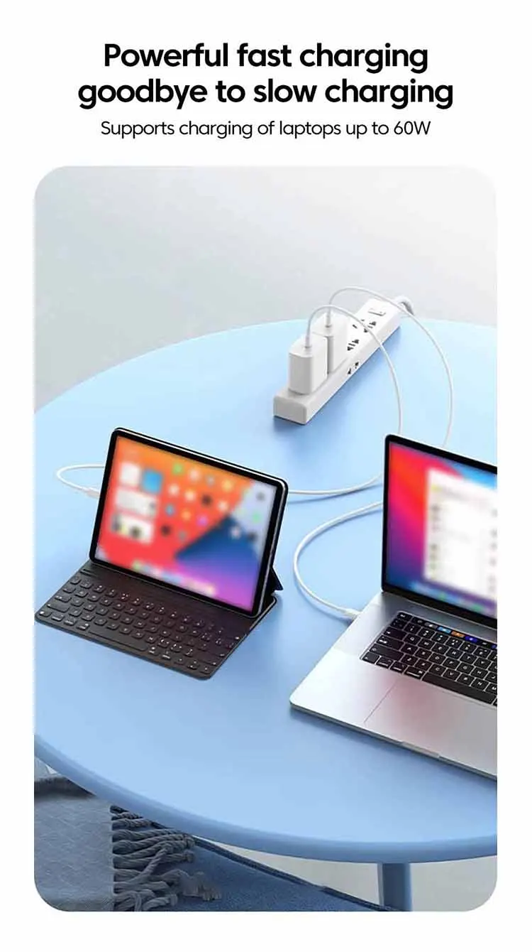 40W Fast Charger Type C Dual Port PD Fast Charging Charger Adapter For iPhone 15 14 Samsung S23 Xiaomi 10A USB C To USB C Cable