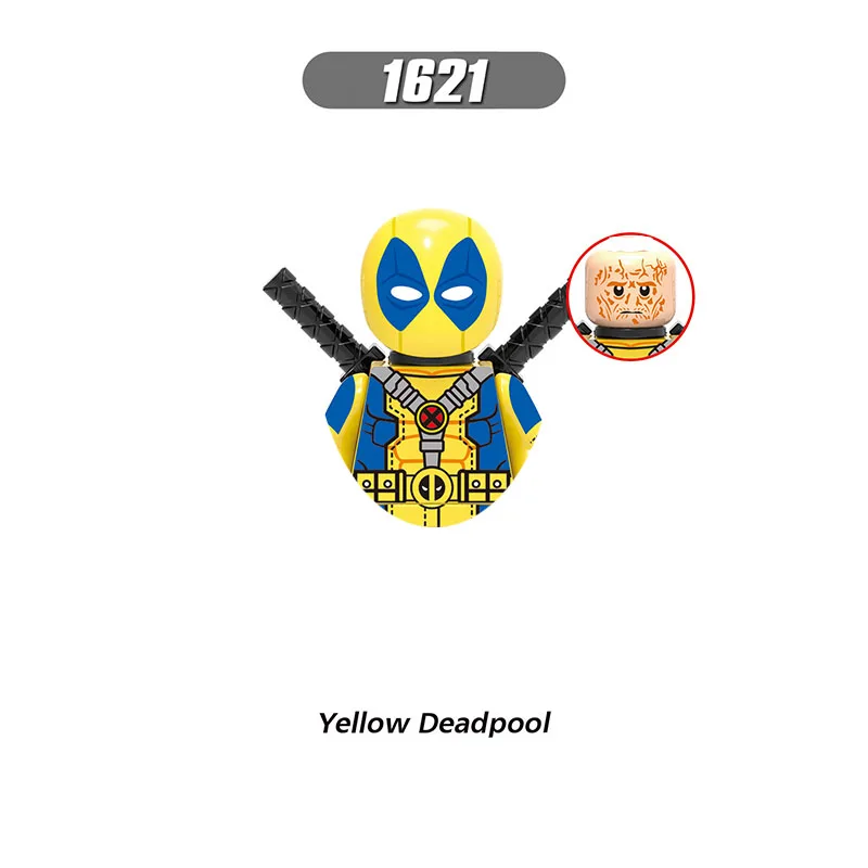 Deadpool XH1616-1623 Bausteine XP111-118 für Spielzeug und Geschenke Neue Mini-Actionfiguren Kinder-Bausteine für Partygeschenke