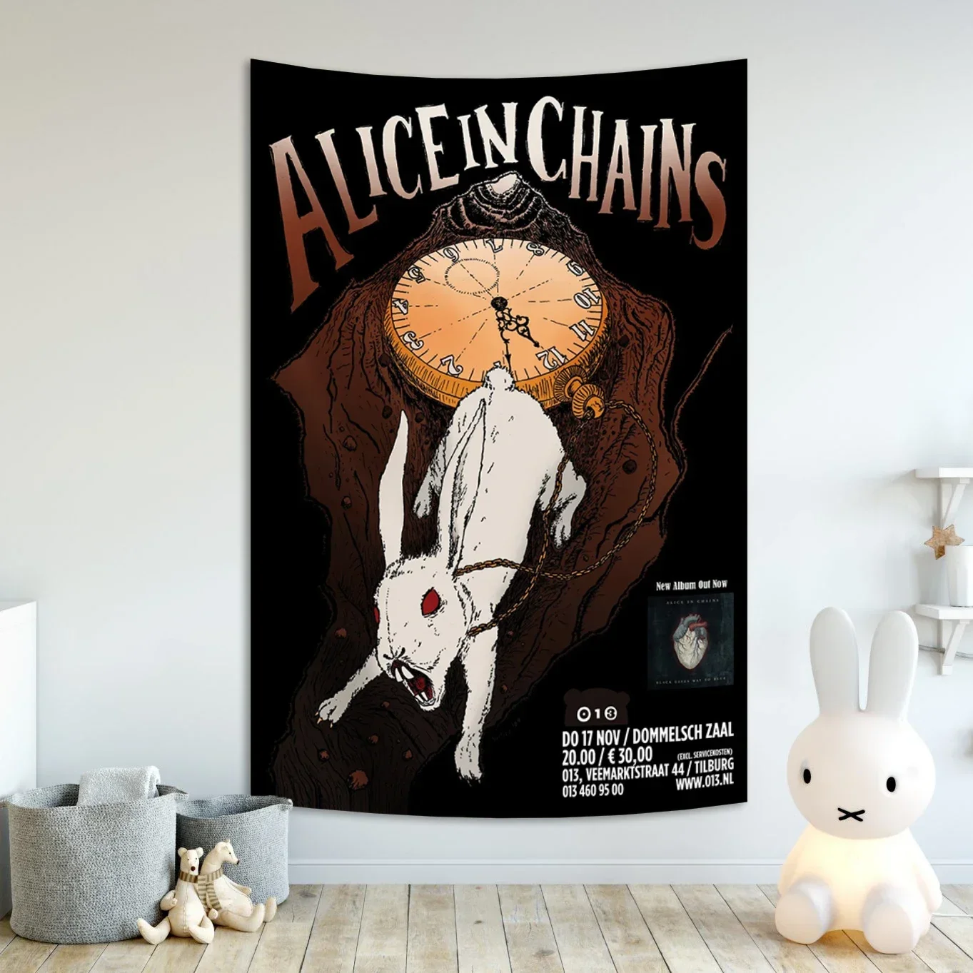 200x150cm 79x59 in Alice In Chains Poster Classic Band Tapestry Painting Wall Art Bar Cafe Bedroom Home Decor