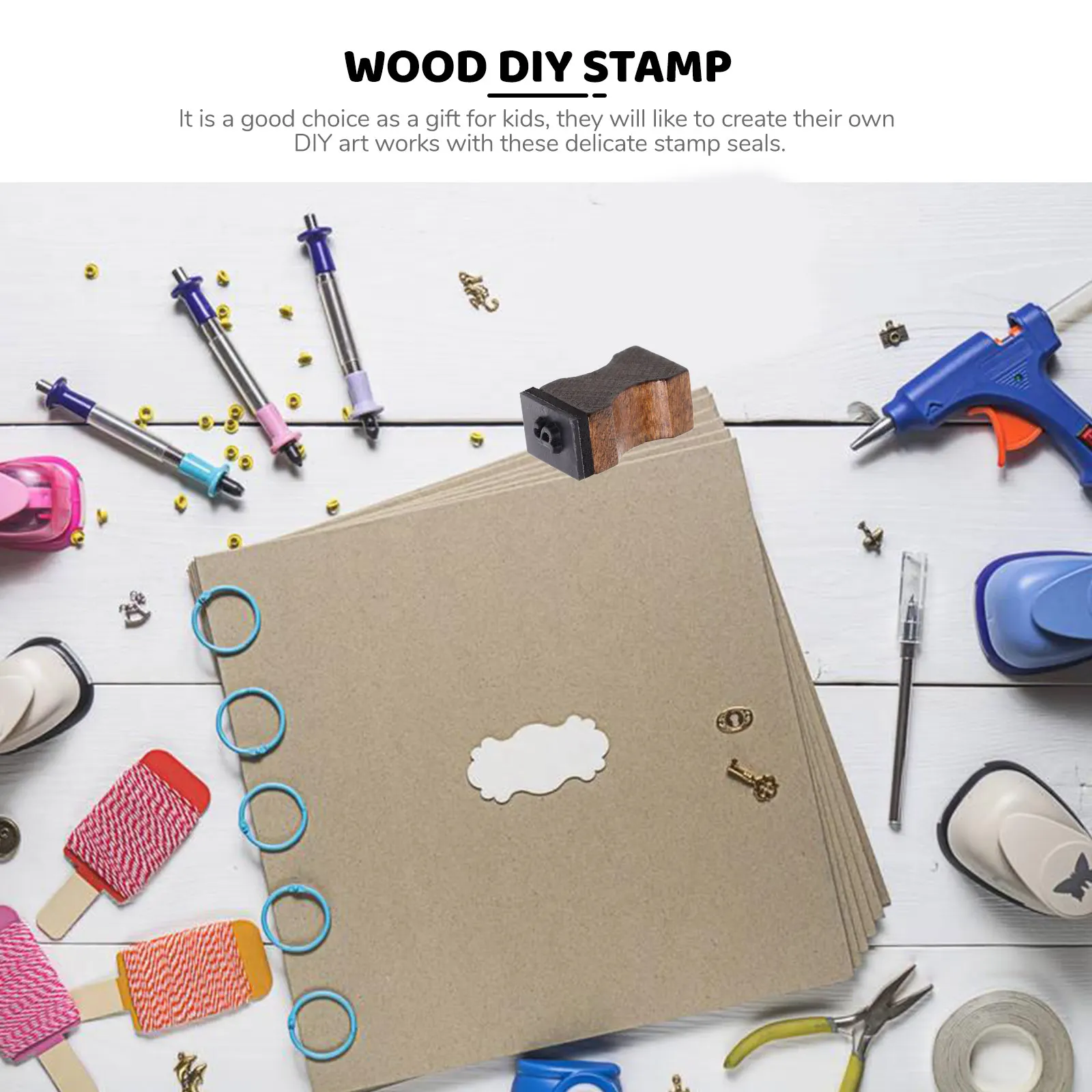 

1Set Wood Box Stamp Fine Wooden Number Letter Stamps DIY Scrapbook Cards Craft Decorative Seal Stamp Wooden Scrapbook Seal