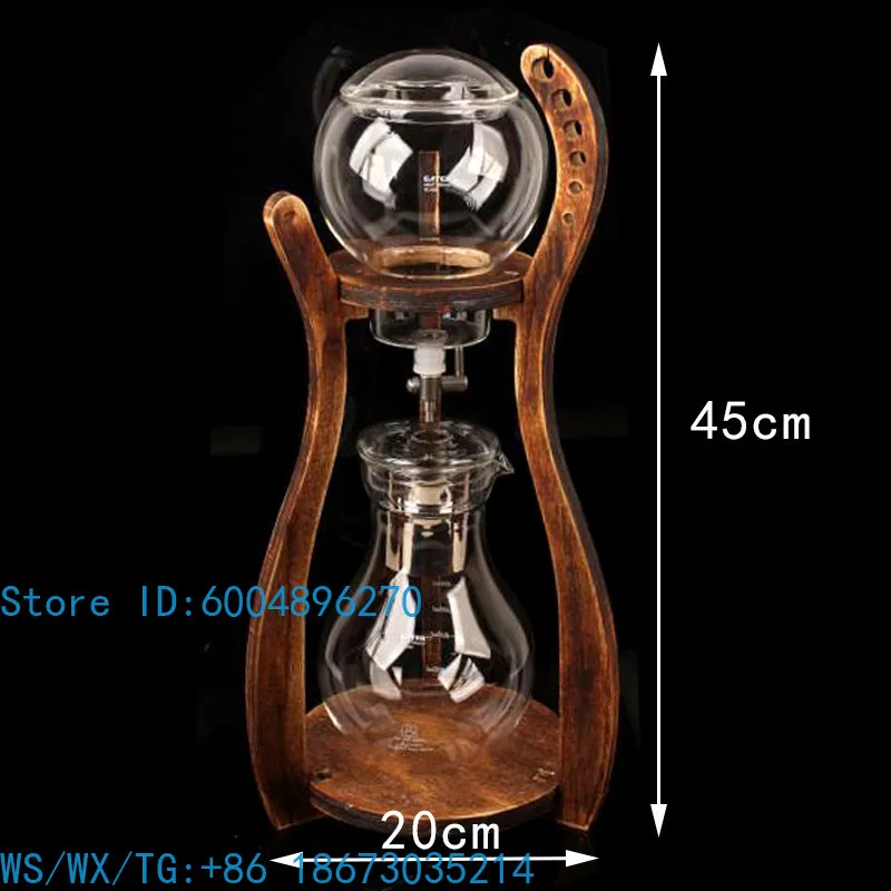 Ice Drop Coffee Pot Set Cold Brew Pot Ice Brew Fresh Extract Teapot Commercial Large Glass Drip