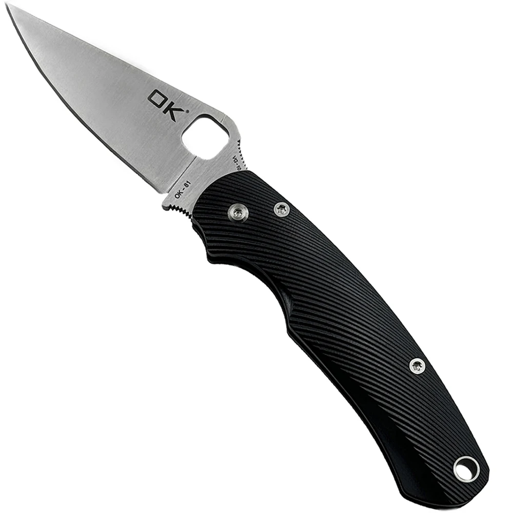 OK-81 VG-10 Blade G10 Handle Ceramic bearings Outdoor Camping Hunting Pocket Folding knives