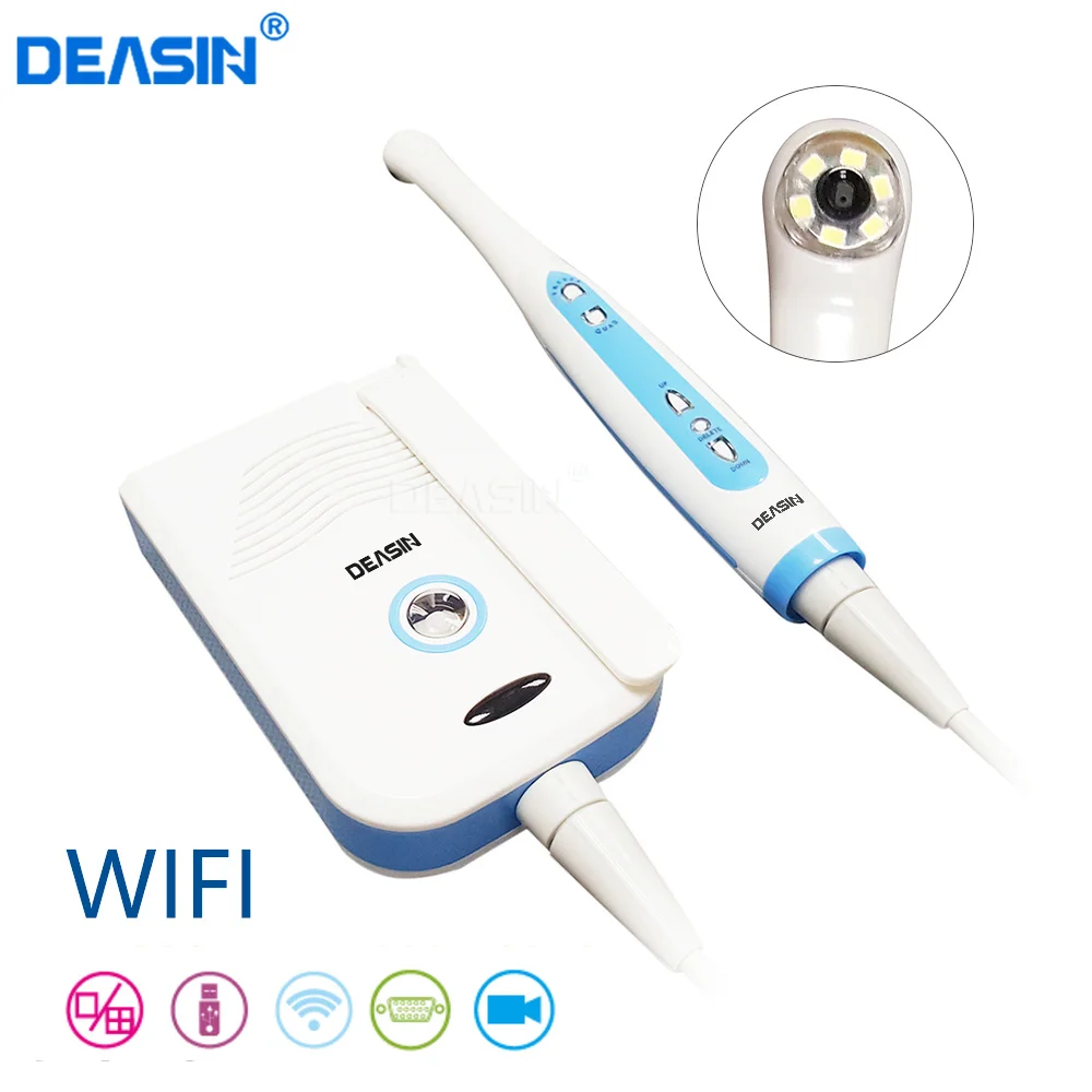 Hot Dental Wired CCD Intraoral Camera 2.0 Mega Pixels with U Disk Storage and WIFI & VGA output Dentistry equipment