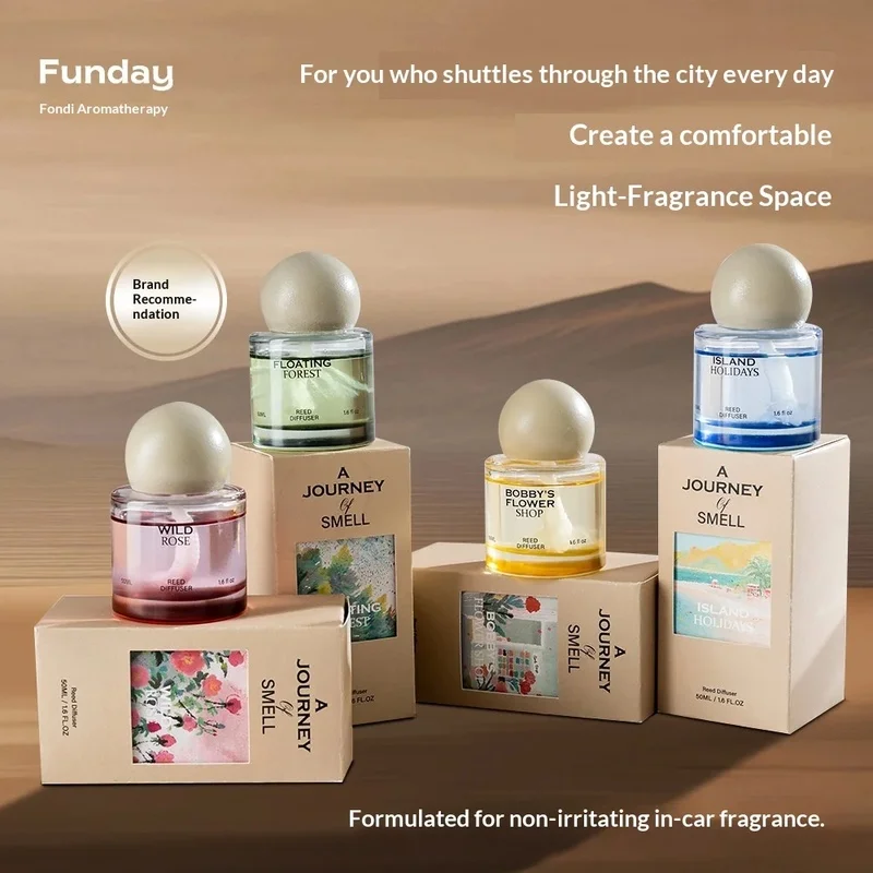New Eco-friendly High-end Car Perfume Home Decoration Light Fragrance Long-lasting Scent Deodorant Air Freshening Diatom Mud