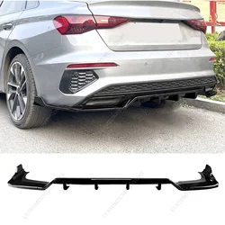 Gloss Black Rear Diffuser Rear Bumper Splitter Lip For AUDI A3 8Y S-Line Sedan/Limousine 2020-2024 Pre-Facelift Bodykits Tuning