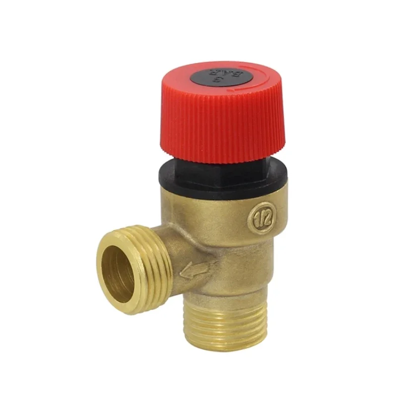 Brass Safety Valve Drain Relief Switch For Solar Water Heater Inner & Outer Wire Brass Safety Valve