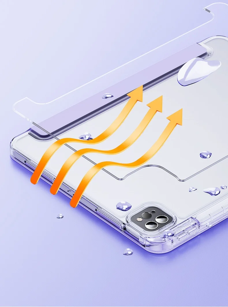 Für iPad Air Pro Mini 11 10,9 10,2 9,7 Zoll Multifunktionale Leder-Stoßfeste Schutzhülle mit Schlaf-/Aufwachfunktion – Detail 8