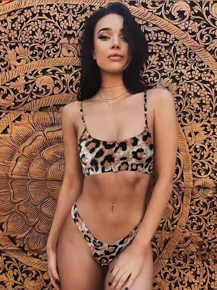 Snakeskin Bikini Women Swimwear Leopard Bikinis Sexy Biquini Swim Suit Push Up Swimsuit Female Beachwear Swimming Bikini Women