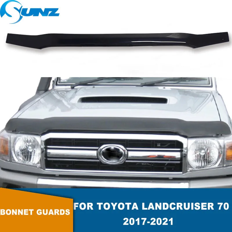 Bonnet Guard For Toyota Landcruiser 70 76 78 Series 2017 2018 2019 2020 2021 Hood Bonnet Deflector Bug Shield Bug Bar Guard