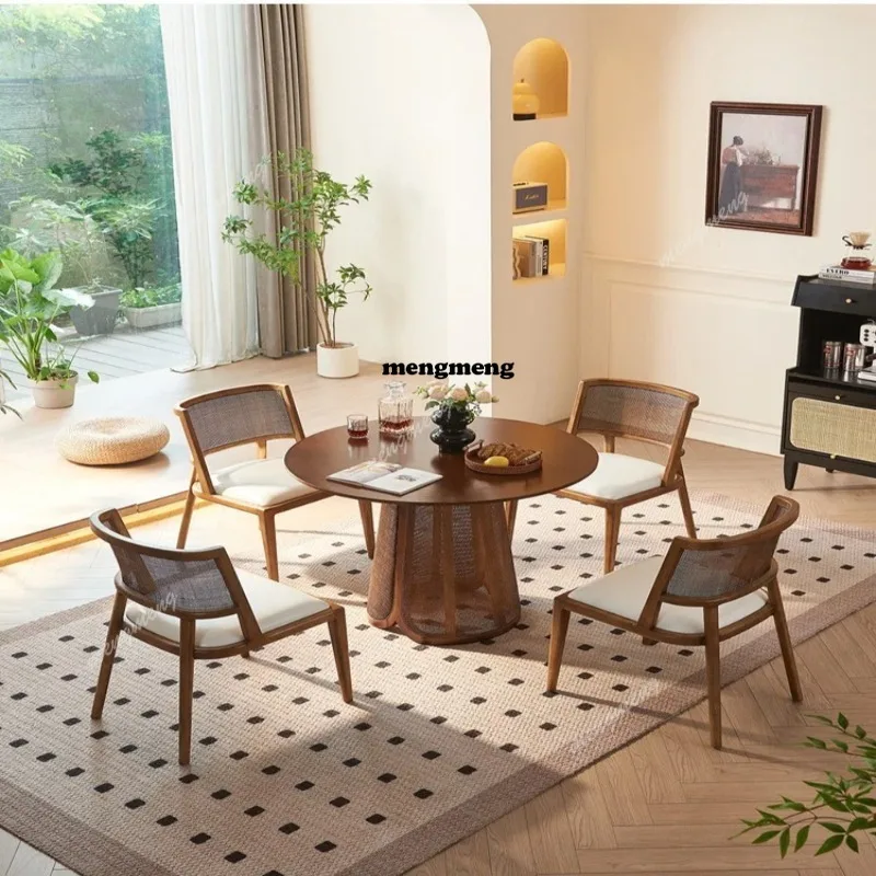 

Vintage Round Dinning Table Antique Household Restaurant Dinning Table Cafe Luxury Dinning Room Furniture Esszimmer Tisch