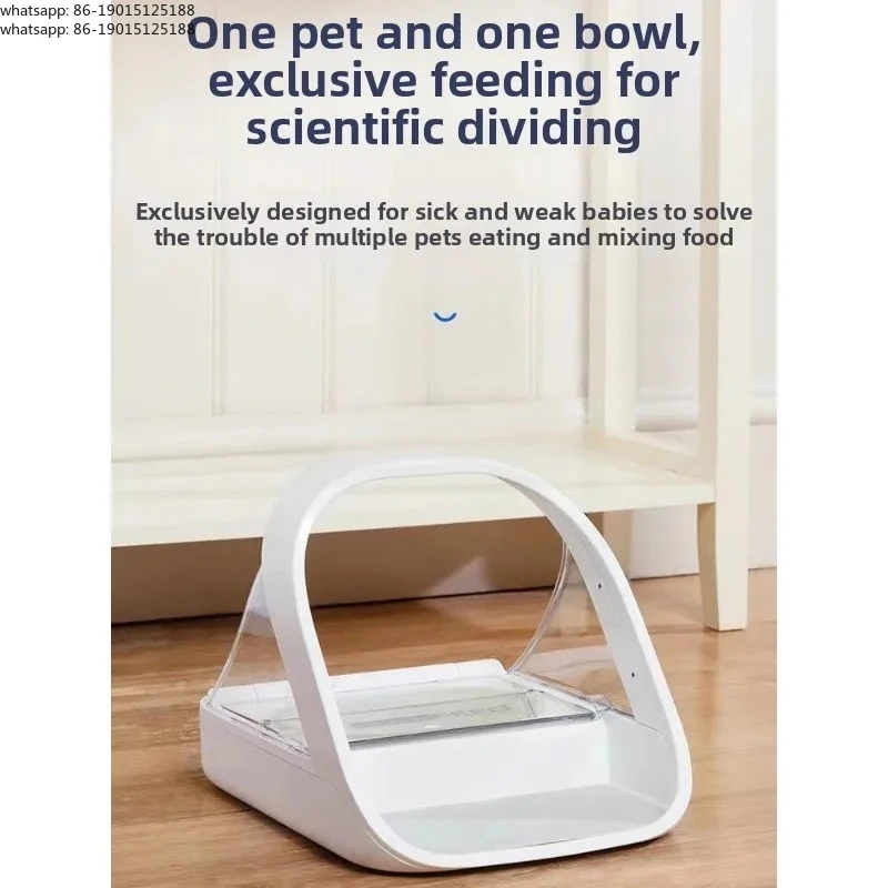 Smart Chip Recognition Induction Multi-cat Automatic Feeder Wet Food Preservation Pet Cat Bowl Insect Control