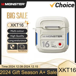 Monster Original XKT16 auriculares Bluetooth 5,3 con reducción de ruido auriculares deportivos para jugadores sonido HIFI TWS auriculares inalámbricos con micrófono