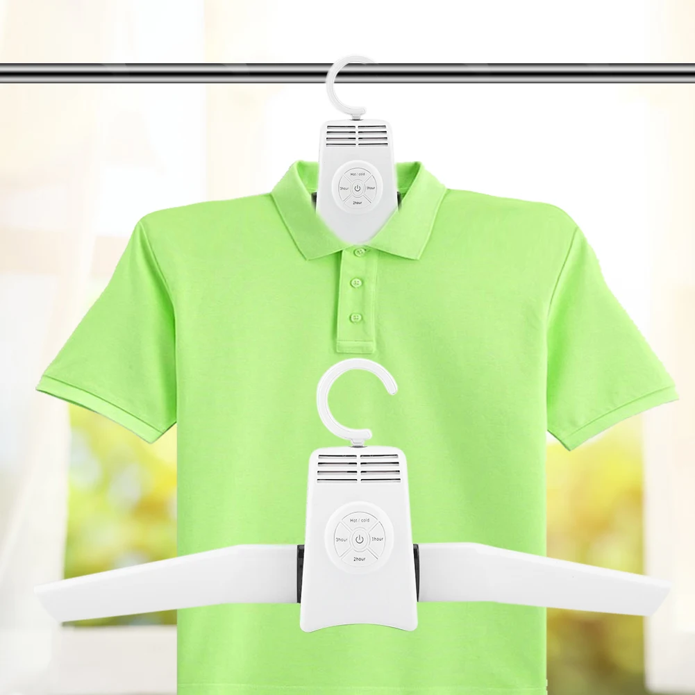 Portable Foldable Electric Clothes Dryer Hanger - Fast Drying Heated Rack for Travel & Home, 110V-240V, Compact Laundry