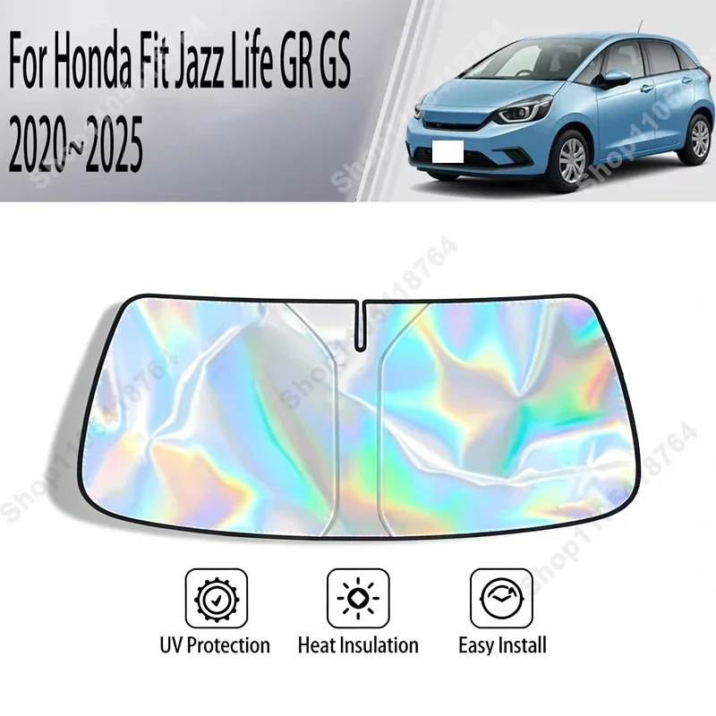 

For Honda Fit Jazz Life GR GS 20-25 Sunshade Cover Car Windshield SunShades Sun UV Protector Cover Car Front Windscreen Cover
