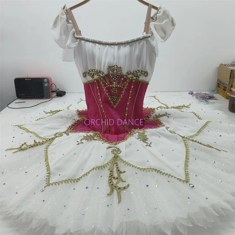 Professional Unique Design Kids Girls Children Women Adult Performance Wear White Ballet Tutu Costumes