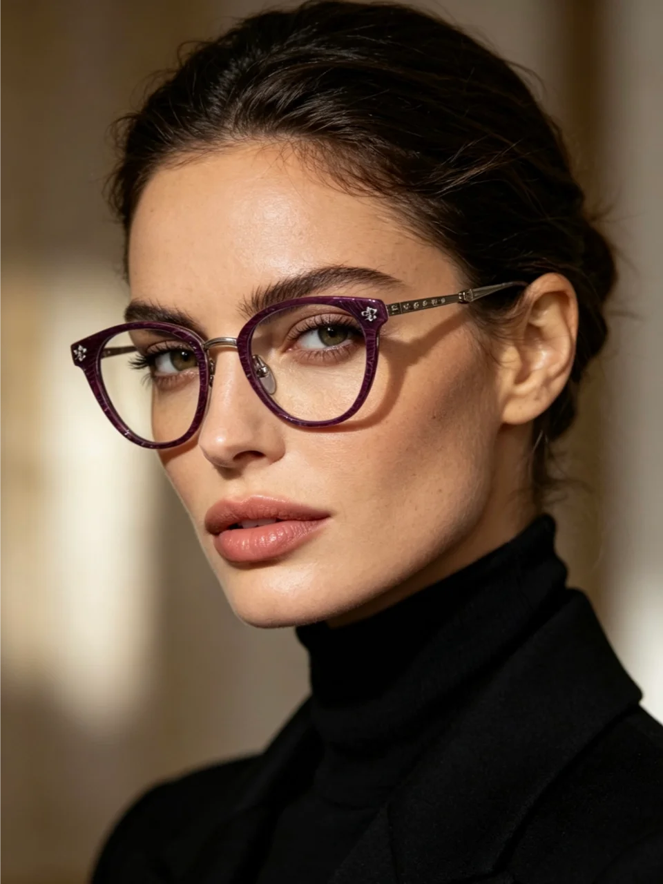 Gafas de lujo para hombre y mujer 2026: Montura de acetato de diseño de marca de alta gama con patrón de tallado retro exquisito, novedad de moda mundial.