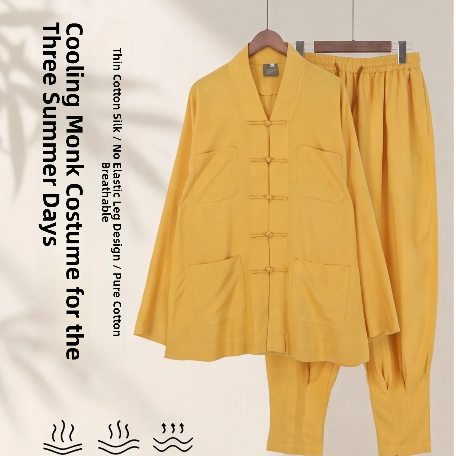 cool-lightweight-silk-monastic-robe-for-men-and-women-breathable-summer-home-wear-loose-fit-long-sleeve-monastery-garment