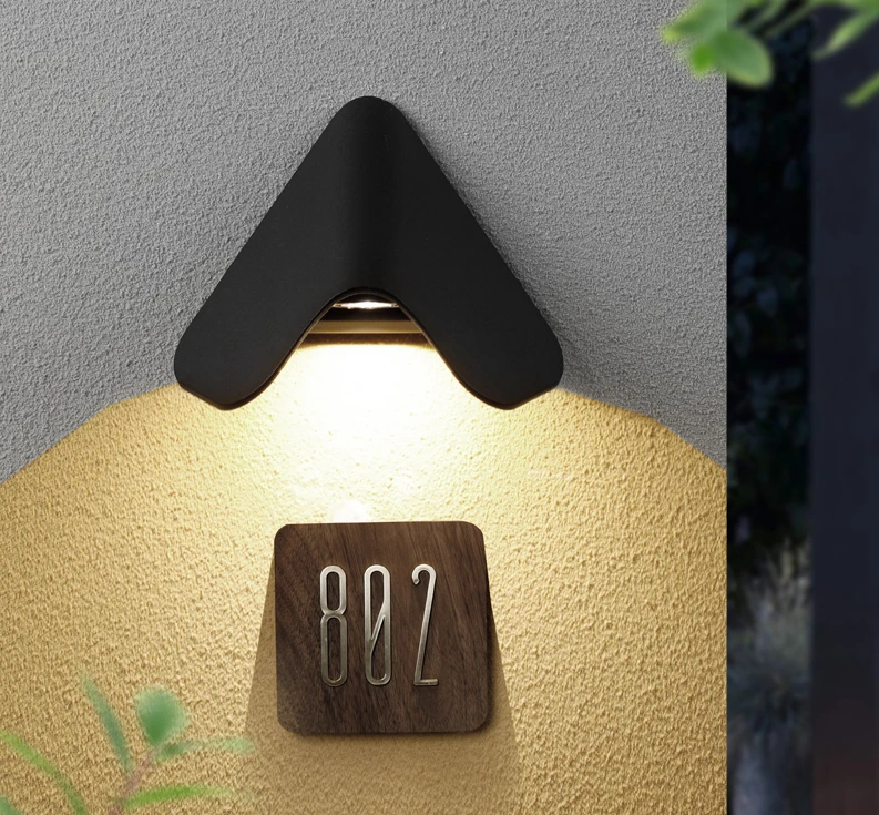 Signboard Wall Spotlights Outdoor Doorplate Lights Waterproof Minimalist Decorative Creative Wall Lamps 6W