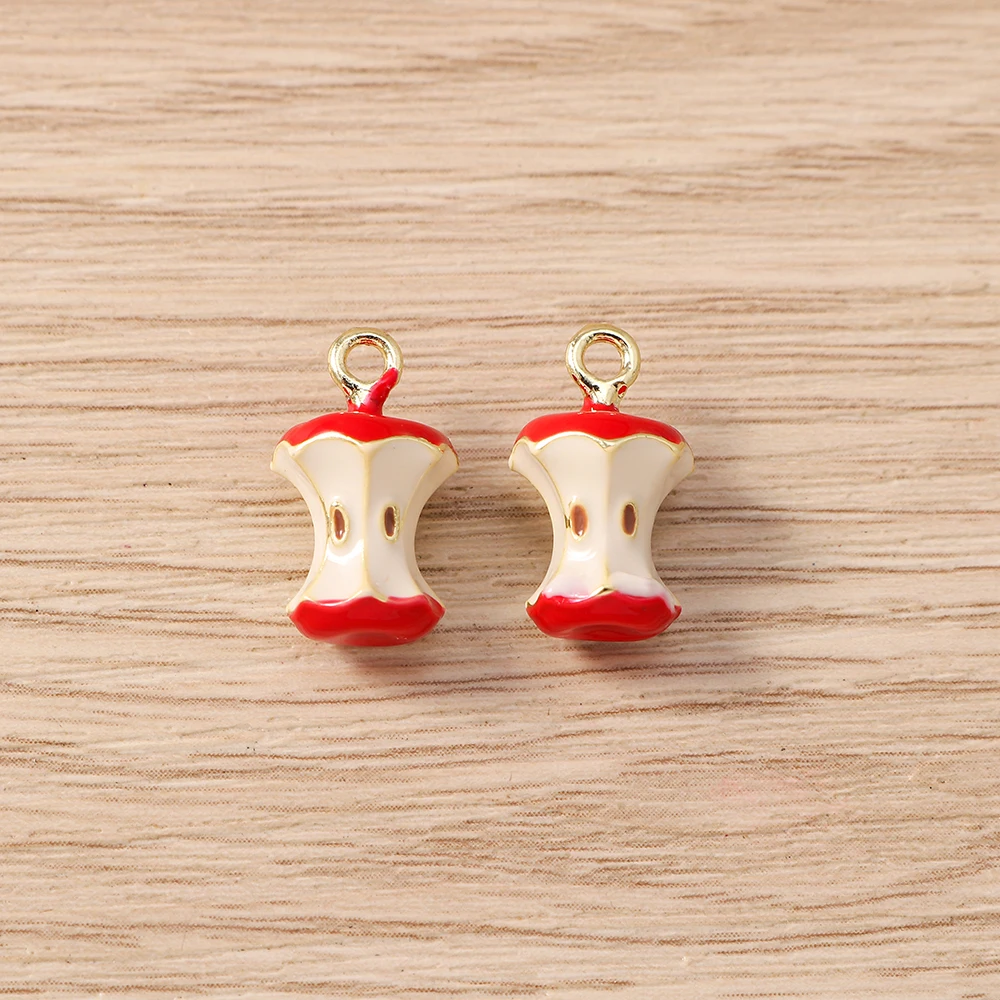 Tusember 5 Stück schöne Anhänger, Pilz-Pomelo-Cantaloupe-Apfel-Anhänger, Charm-Perlen für DIY-Schmuckherstellung mit Sterling-Markenarmbändern – Detail 7