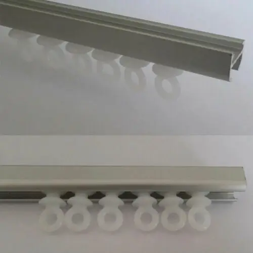 50Pcs Curtain Track Gliders Runners Plastic Curtain Rail Gliders For Camper Van For Caravan Boat Curtain Pulley Hook Accessories