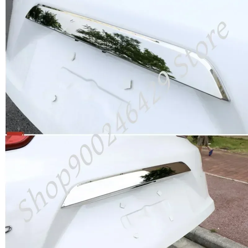 Ze stali nierdzewnej stalowe chromowane bagażnika paski dla Honda CR-V 5th 2017 2018 2019 2020 CRV tylnej klapy wykończenia odlewnictwo akcesoria