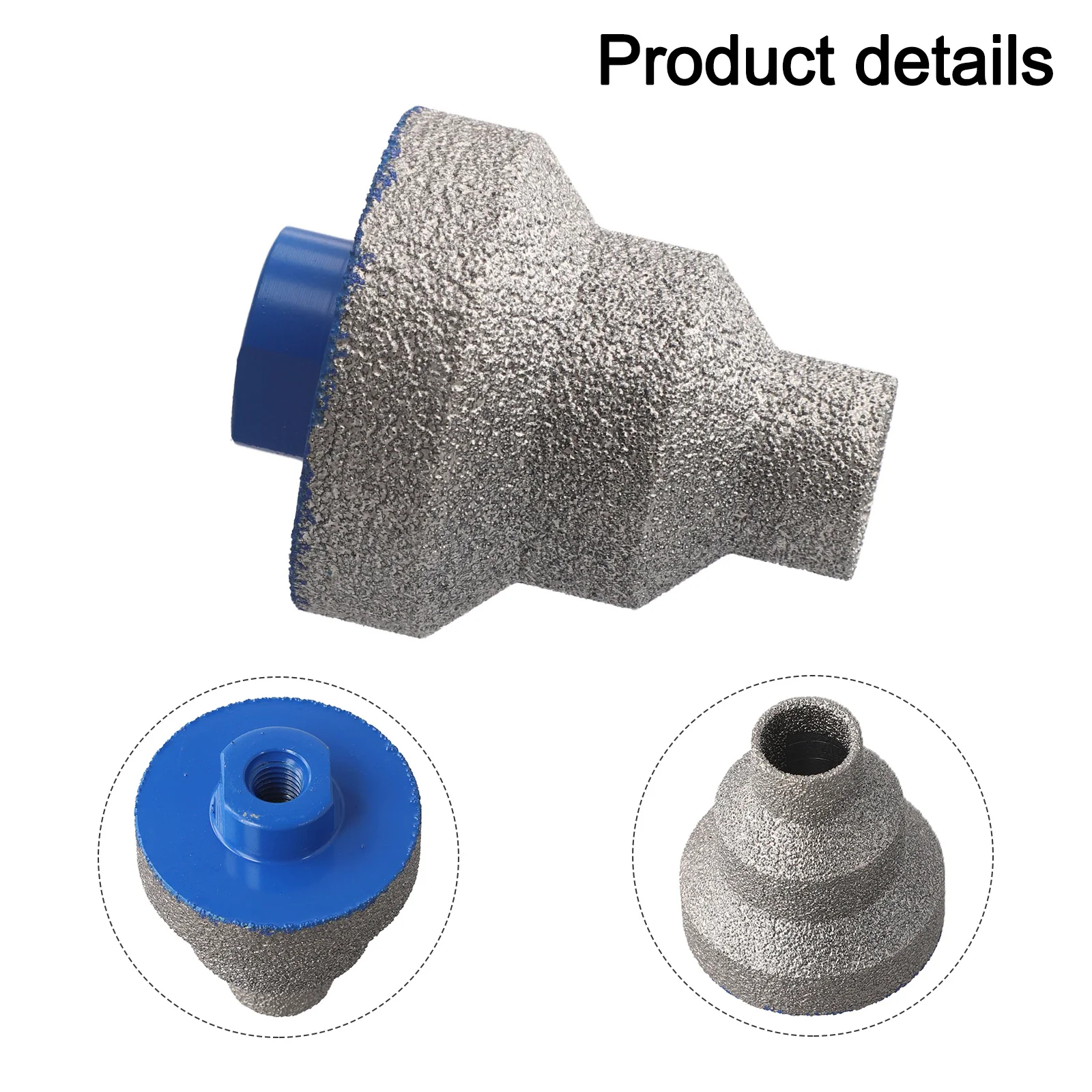 1pc 20/35/50mm Emery Beveling Chamfer Bits Cone Carve Polishing Grinding Wheel Straight Flute For Porcelain Tiles Cutter Trimmin