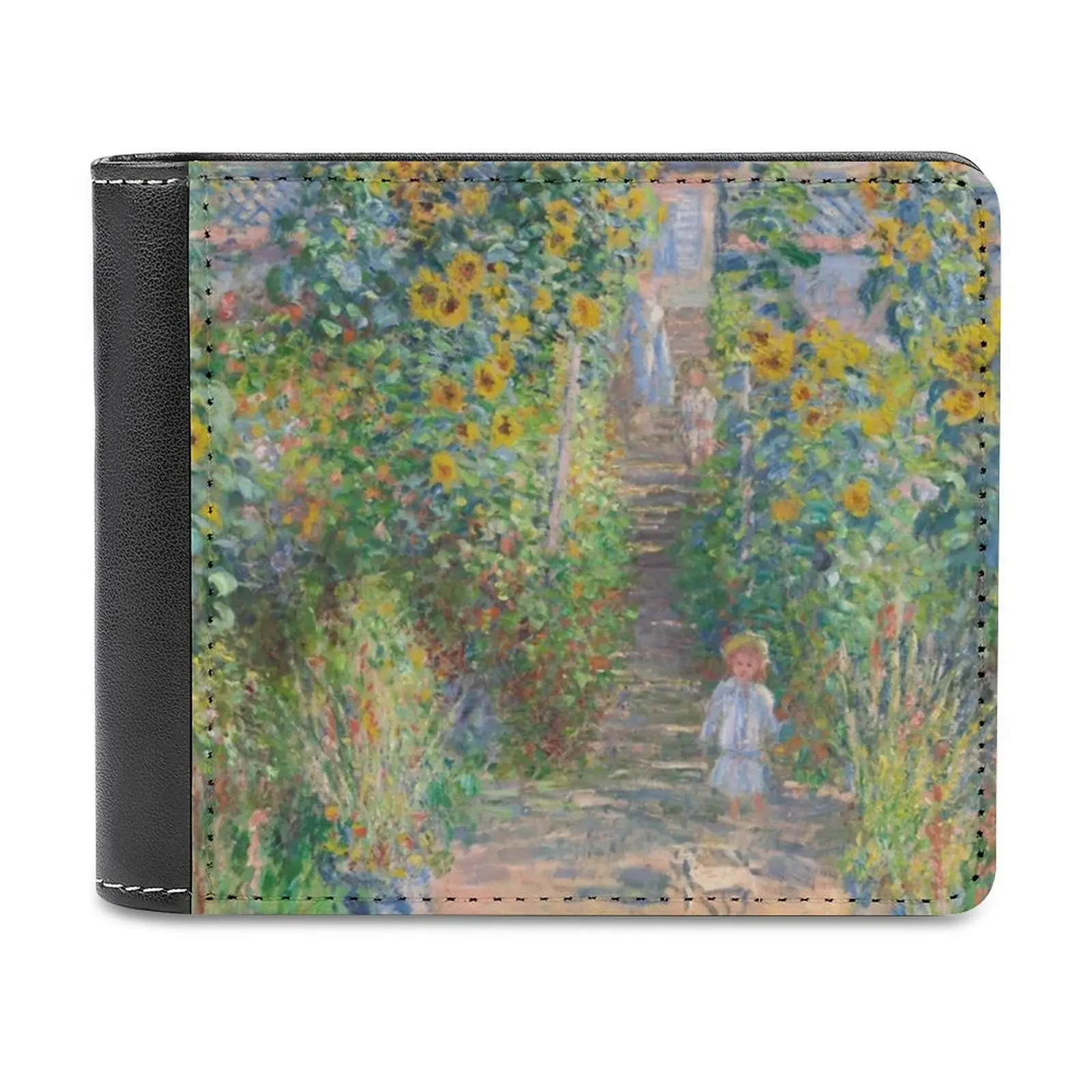 

Claude The Artist's Garden At Vétheuil 1881, мягкие мужские кошельки с рисунком, новый кошелек, держатели для кредитных карт для мужских кошельков, мужской кошелек